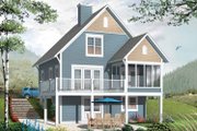 European Style House Plan - 3 Beds 2.5 Baths 1356 Sq/Ft Plan #23-2486 