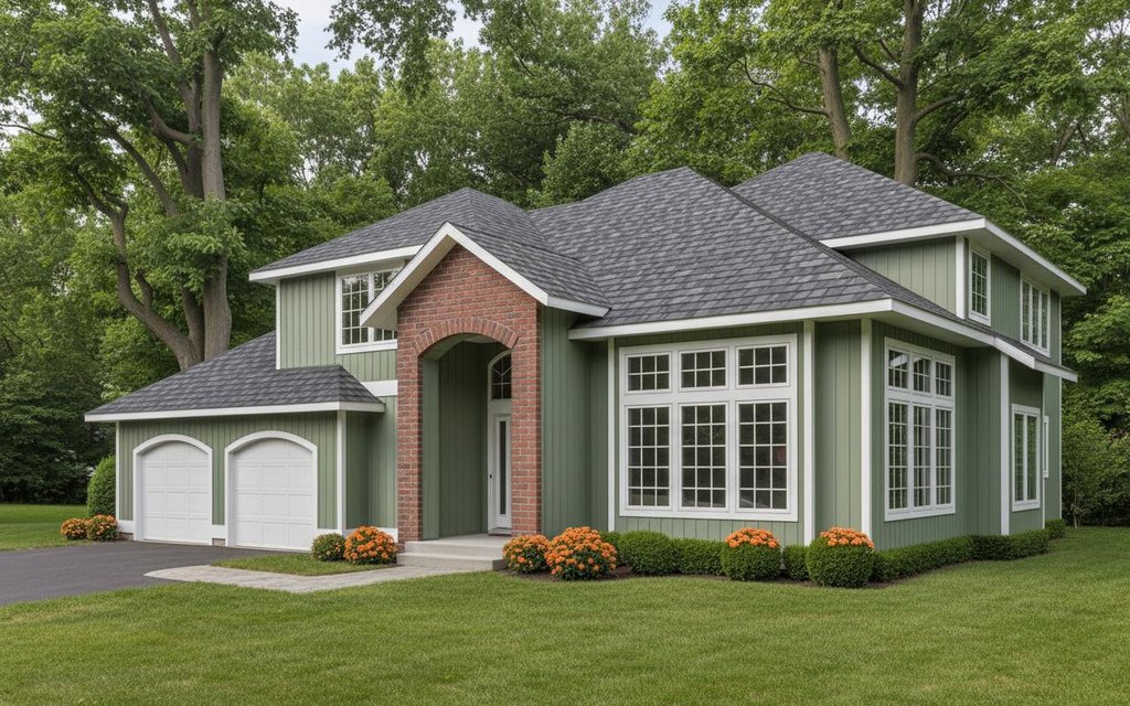 Exterior - Front Elevation 2 for Traditional House Plan #100-429 - 3 bed, 2.5 bath