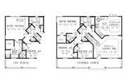Craftsman Style House Plan - 3 Beds 2.5 Baths 1040 Sq/Ft Plan #456-9 