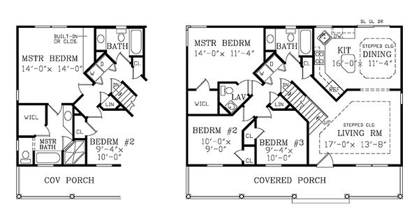 Craftsman Floor Plan - Main Floor Plan #456-9