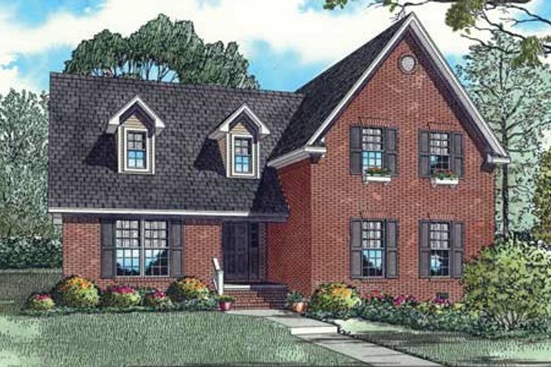 Dream House Plan - Traditional Exterior - Front Elevation Plan #17-2350