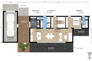 Modern Style House Plan - 2 Beds 2 Baths 926 Sq/Ft Plan #933-15 