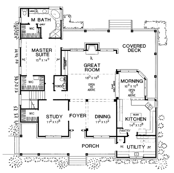 Architectural House Design - Country Floor Plan - Main Floor Plan #472-189