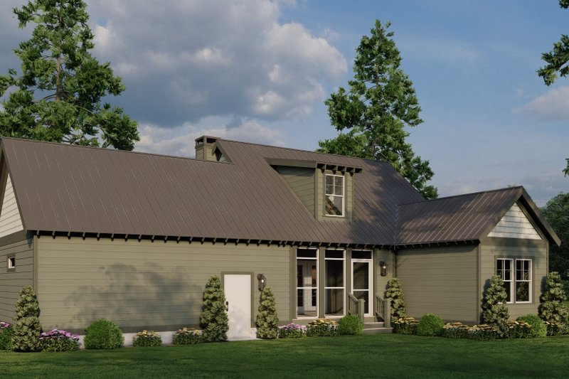 House Blueprint - Exterior - Other Elevation 1 for Country House Plan #17-3449 - 2 bed, 2 bath