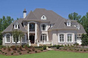 Dream House Plan - European Exterior - Front Elevation Plan #54-283