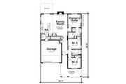Traditional Style House Plan - 3 Beds 2 Baths 1511 Sq/Ft Plan #20-2591 Floor 