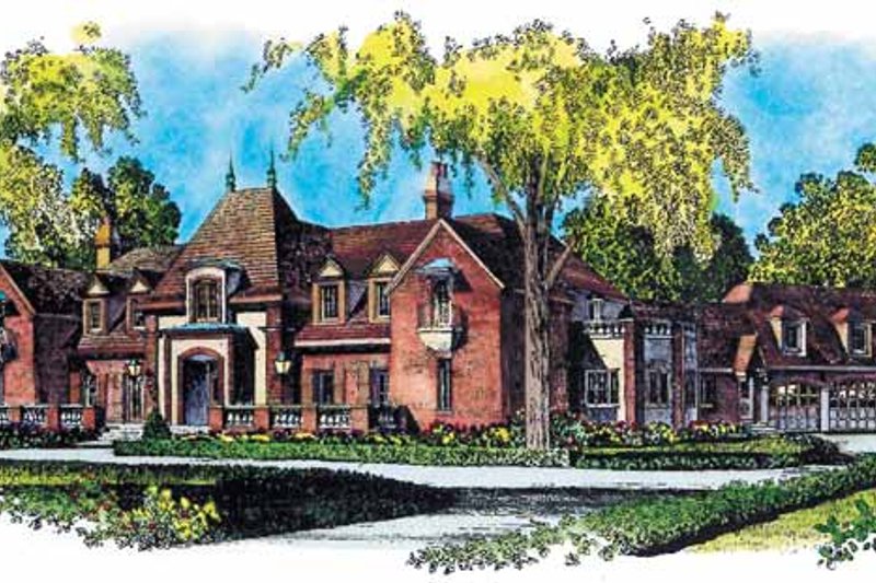 Dream House Plan - European Exterior - Front Elevation Plan #1016-59