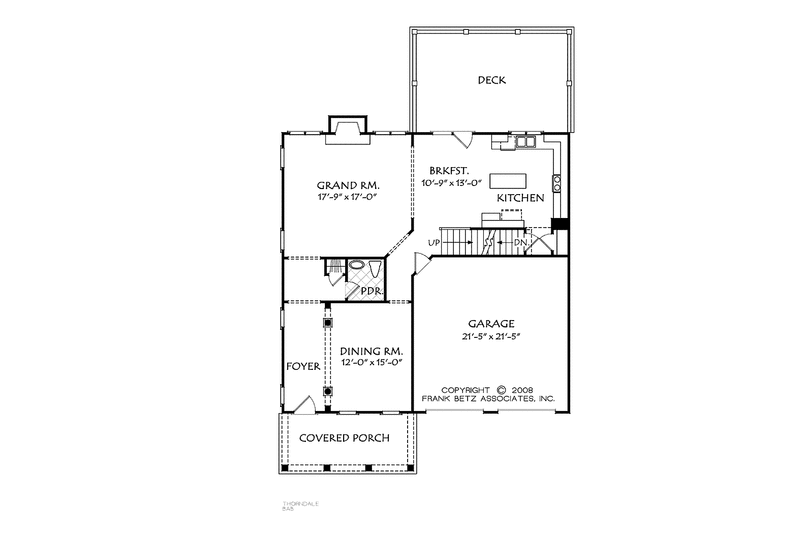 Home Plan - Floor Plan - Main Floor for Country House Plan #927-541 - 4 bed, 3.5 bath