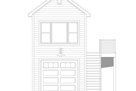 Exterior - Front Elevation 3 for Country House Plan #932-291, 1.5 bath