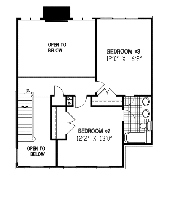 Home Plan - Country Floor Plan - Upper Floor Plan #953-62