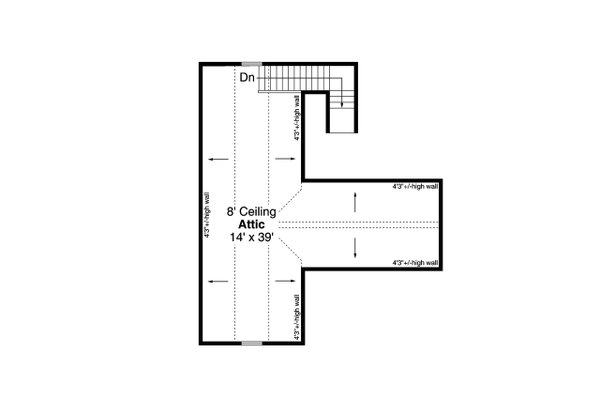 House Blueprint - Traditional Floor Plan - Upper Floor Plan #124-1324