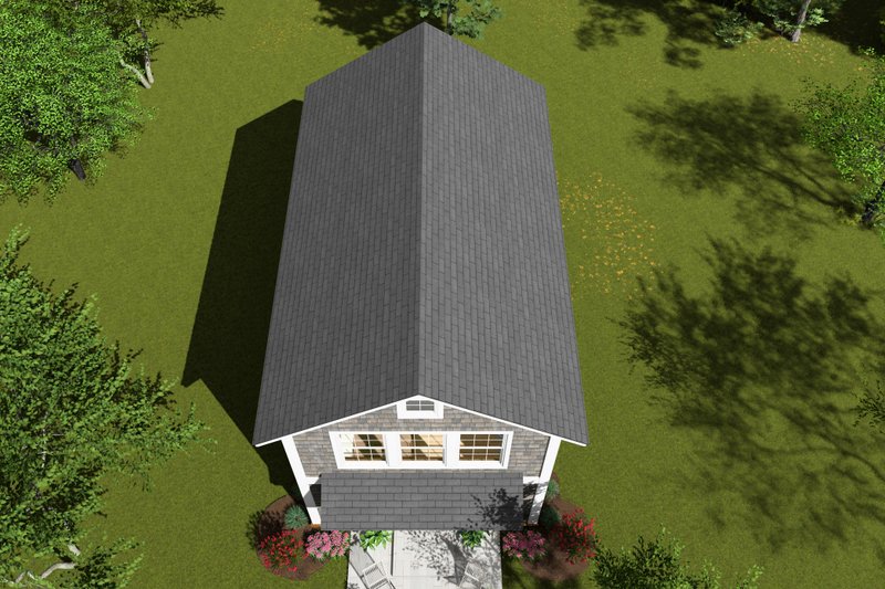 House Design - Exterior - Other Elevation 3 for Cottage House Plan #513-2238 - 2 bed, 1 bath