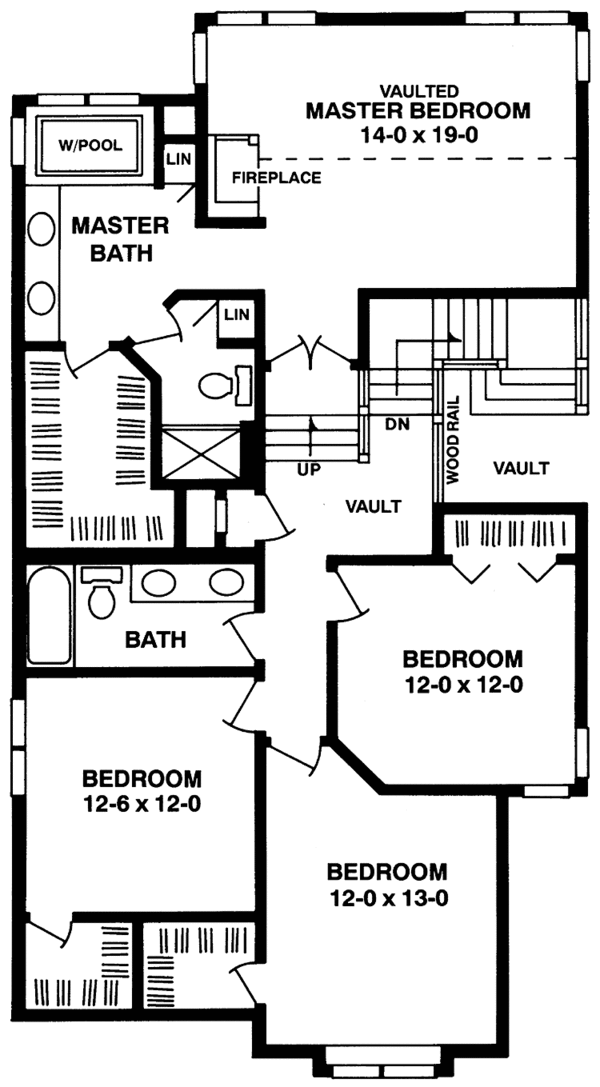House Plan Design - Prairie Floor Plan - Upper Floor Plan #981-22