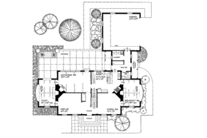 Floor Plan - Main Floor for Classical House Plan #72-684 - 5 bed, 3.5 bath