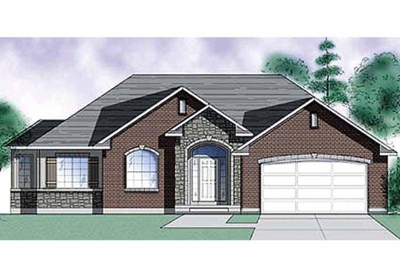 Home Plan - Exterior - Front Elevation 3 for Traditional House Plan #945-8 - 3 bed, 2.5 bath