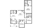 Ranch Style House Plan - 3 Beds 2 Baths 1414 Sq/Ft Plan #69-104 