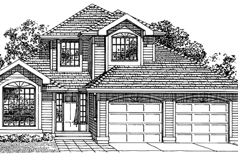 House Plan Design - Mediterranean Exterior - Front Elevation Plan #47-810