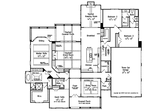 Floor Plan - Main Floor for Country House Plan #927-409 - 4 bed, 3.5 bath