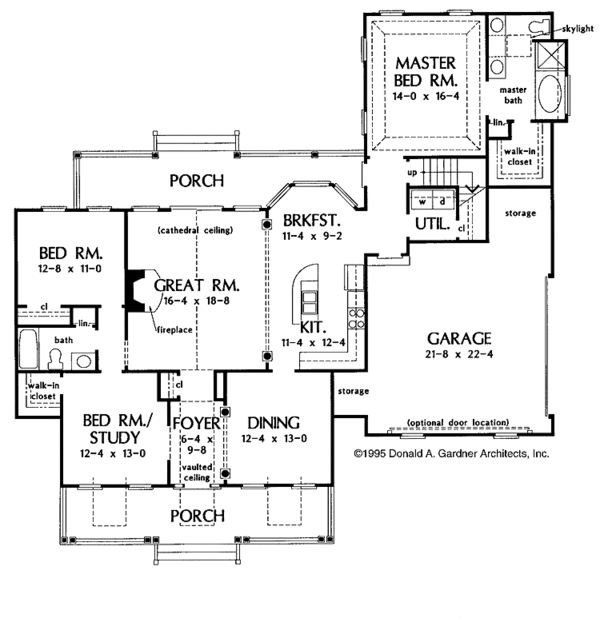 Architectural House Design - Country Floor Plan - Main Floor Plan #929-225