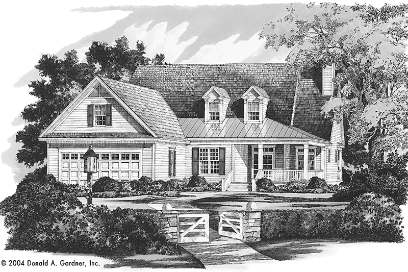 Home Plan - Exterior - Front Elevation 3 for Country House Plan #929-711 - 3 bed, 2 bath