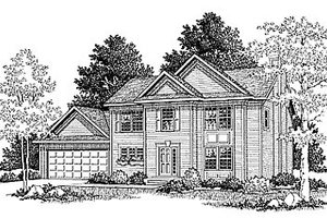 Traditional Exterior - Front Elevation Plan #70-171