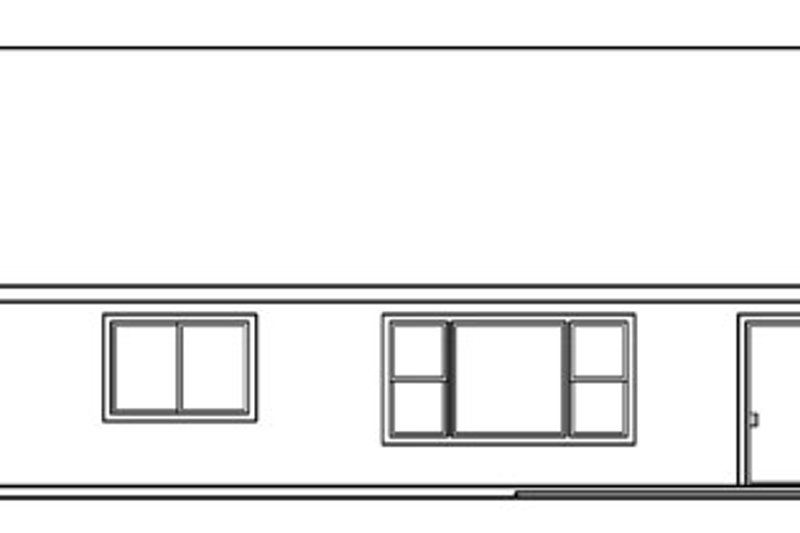 Home Plan - Exterior - Rear Elevation for Traditional House Plan #124-376 - 3 bed, 2 bath