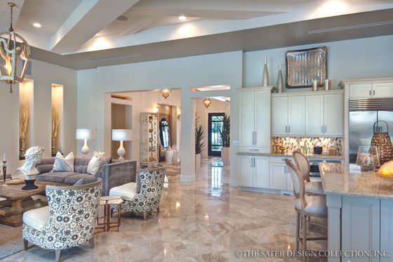 Interior - Entry 1 for Mediterranean House Plan #930-444 - 3 bed, 3.5 bath