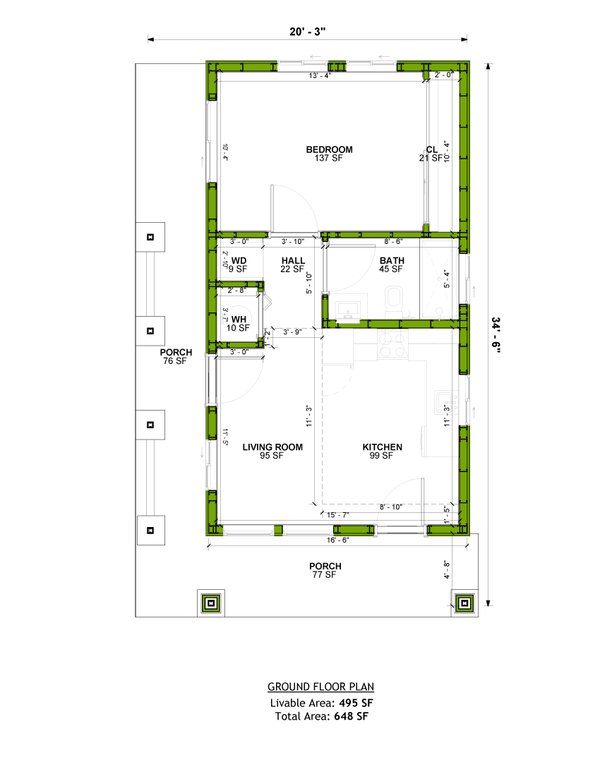Home Plan - Craftsman Floor Plan - Main Floor Plan #1106-123