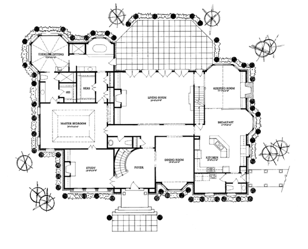 Home Plan - European Floor Plan - Main Floor Plan #429-139