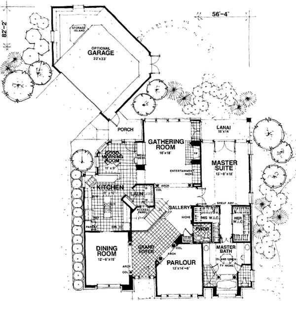 House Plan Design - Country Floor Plan - Main Floor Plan #1007-52
