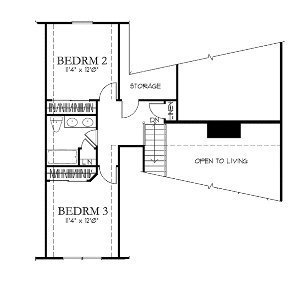 House Design - Country Floor Plan - Upper Floor Plan #1029-39
