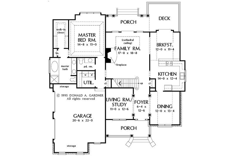 Home Plan - Floor Plan - Main Floor for Traditional House Plan #929-232 - 4 bed, 2.5 bath