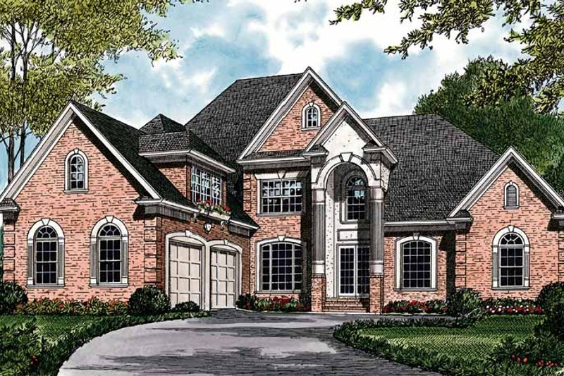Dream House Plan - Traditional Exterior - Front Elevation Plan #453-407