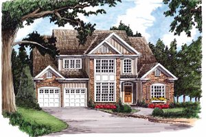 European Exterior - Front Elevation Plan #927-597