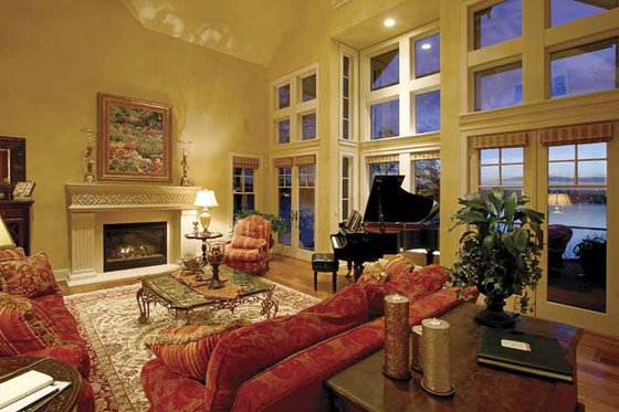Interior - Family Room 2 for Craftsman House Plan #132-485 - 4 bed, 4.5 bath