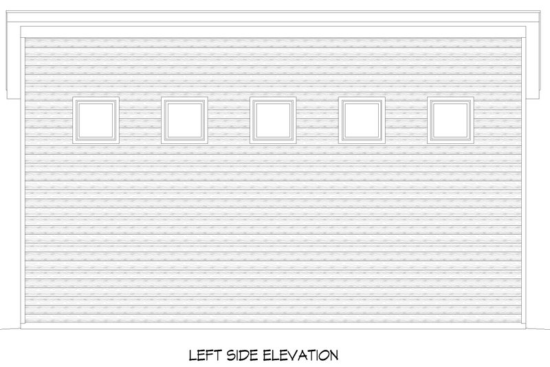 House Blueprint - Exterior - Other Elevation for Country House Plan #932-1399 - 1 bed, 1 bath