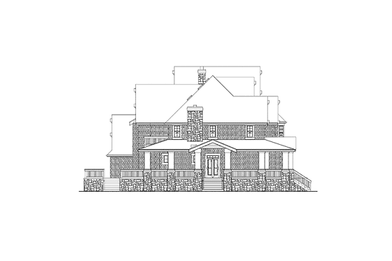 Exterior - Other Elevation for Craftsman House Plan #132-252 - 4 bed, 4 bath