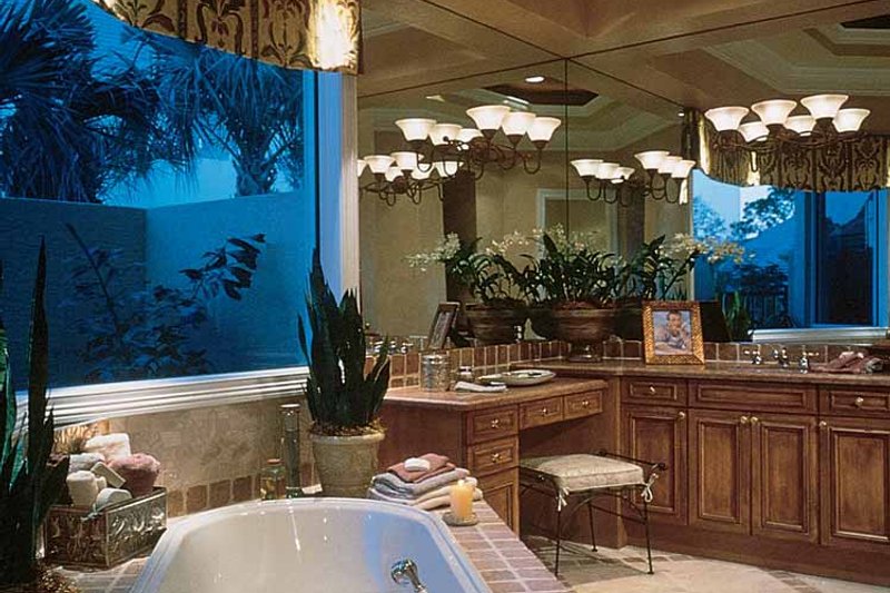 House Blueprint - Interior - Bathroom for Mediterranean House Plan #930-190 - 4 bed, 6.5 bath