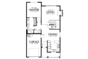 Craftsman Style House Plan - 3 Beds 2 Baths 1488 Sq/Ft Plan #48-794 Floor 