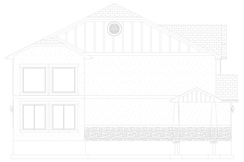 House Design - Exterior - Other Elevation 1 for Craftsman House Plan #1060-313 - 3 bed, 2.5 bath