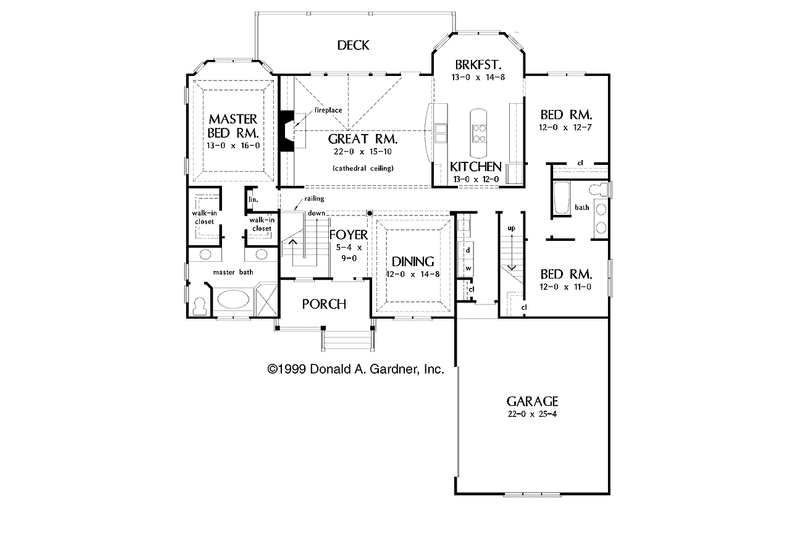 Dream House Plan - Floor Plan - Main Floor for Craftsman House Plan #929-448 - 4 bed, 3 bath