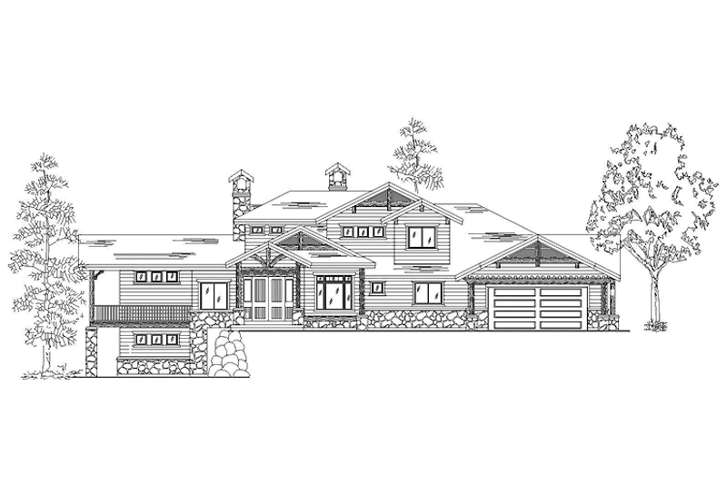 Home Plan - Exterior - Front Elevation 3 for Craftsman House Plan #945-70 - 3 bed, 3.5 bath