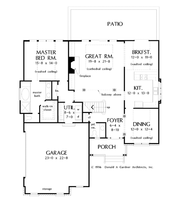 House Plan Design - Traditional Floor Plan - Main Floor Plan #929-384