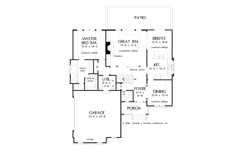 Home Plan - Floor Plan - Main Floor for Traditional House Plan #929-384 - 3 bed, 2.5 bath