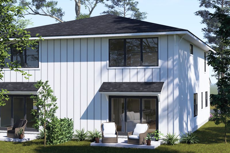 House Blueprint - Exterior - Other Elevation 4 for Modern House Plan #513-2473 - 3 bed, 2.5 bath