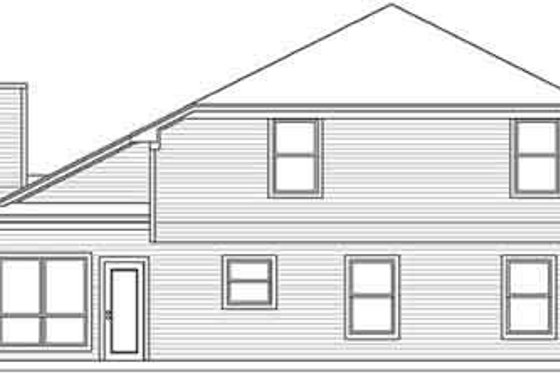 Exterior - Rear Elevation for Traditional House Plan #84-210 - 3 bed, 2.5 bath