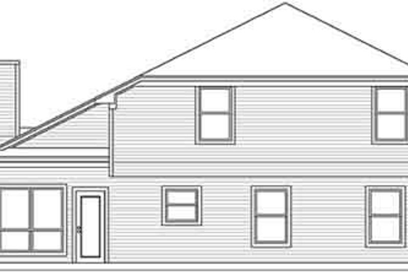 Dream House Plan - Exterior - Rear Elevation for Traditional House Plan #84-210 - 3 bed, 2.5 bath