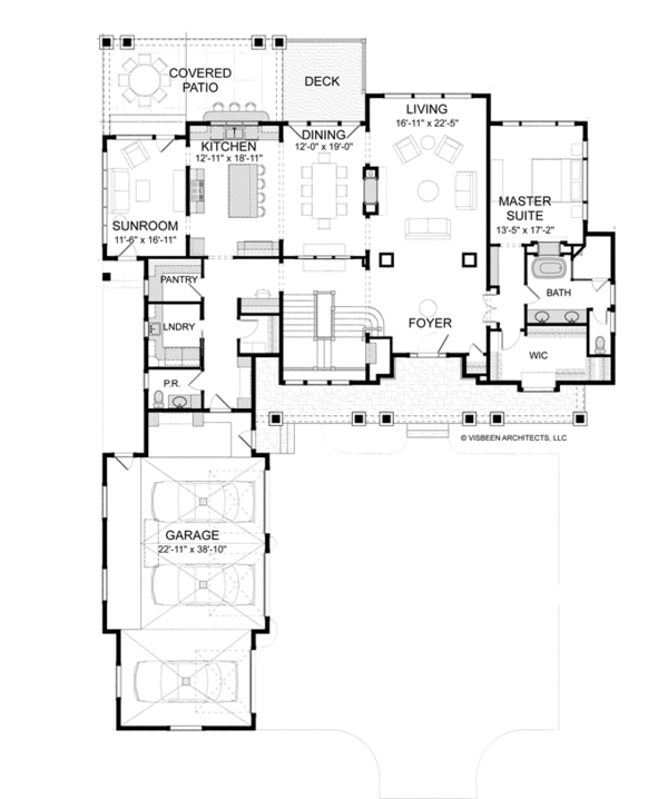 Architectural House Design - Craftsman Floor Plan - Main Floor Plan #928-260