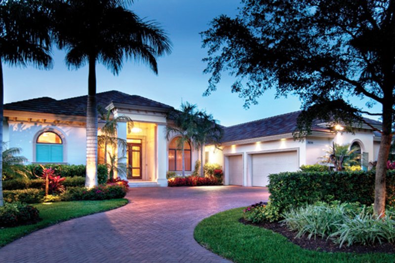 Dream House Plan - Exterior - Front Elevation 3 for Mediterranean House Plan #930-443 - 4 bed, 4.5 bath