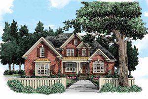 Traditional Exterior - Front Elevation Plan #927-365